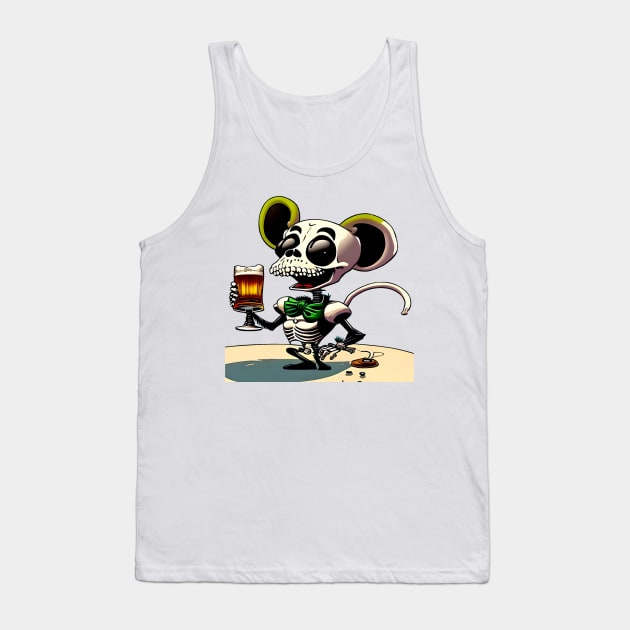 Skeleton mouse Tank Top by sweetvision